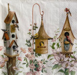 SI29中　　F68   L1102590  THREE BIRDHOUSES white