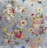 SI28中　　F124　　13320700　　Tea cups blue