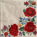 SI21中　Ｆ03　SLOG041401　Poppy Embroidery Border