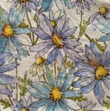 SI27中　F53　SL-OG059701 Watercolour Blue Margerites