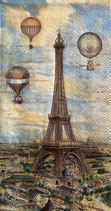 ゲストタオル　43206　Balloons Over Paris