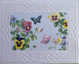 Carol Greeting Card　NCP2355   Purple Pansy  8   10枚入りBOX