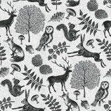 Serviette Airlaid - FOREST GRAU-SCHWARZ 86685