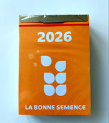 Calendrier mural la Bonne semence à effeuiller