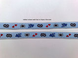 2m Borte Trachten Dirndl Landhaus Bayern Indien Bordüre Jaquard Webband Meterware Design Deko edel gemustert 16mm, 18mm, 25mm breit in verschiedenen Farben/ Mustern