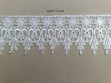 1m ÄtzSpitze Spachtelspitze Spitzen-Borte Rosen Blumen Gardinen Guipure Zierband Vintage Shabby  Gardiene Design Deko edel verschiedene Farben
