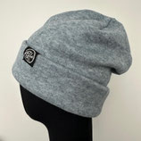 Strick rauchblau mit Umschlag