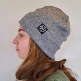 Strick grau mit Umschlag