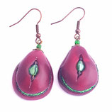 FBO145. Boucles d'oreilles eclatvert
