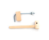 Zapfen zum direkten Schären der Kette + Klemme