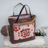 Jenna  *~*  Bucketbag / Projekttasche / waxed/ Blumen