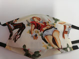 Maske Pinup Cowgirl mit Pistole