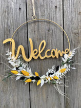 Trockenblumenring Welcome