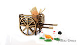 Carro de madera con gallinas (Ref. 5651)