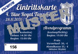 Premium Eintrittskarte 4. Blue Royal Tanz-Gala