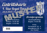 Eintrittskarte 4. Blue Royal Tanz-Gala
