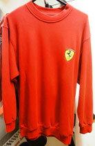 Ferrari Rundhals Fleecepulli Rot