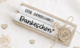 Geschenkset Kerzen "Kleine Aufmerksamkeit & Dankeschön"
