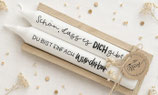 Geschenkset Kerzen "Schön, dass es Dich gibt & Du bist einfach wunderbar"