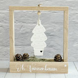 Rahmen mit Fach "Oh Tannenbaum"