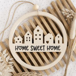 Häuschenkranz "Home sweet Home" Beige