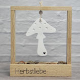 Rahmen mit Fach "Herbstliebe"
