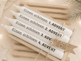Advents Stabkerzen Weiss im Kistli