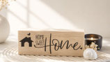 Holzblock "Home sweet Home"
