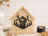 Holz Häuschen "Hirsch"