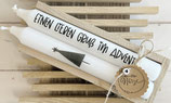 Geschenkset Kerzen "Einen lieben Gruss im Advent"