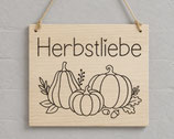 Schild "Herbstliebe"