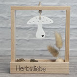 Rahmen mit Fach "Herbstliebe"