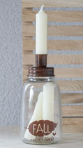Kerzenglas Rost "Fall in love"