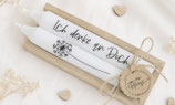 Geschenkset Kerzen "Ich denke an Dich & Pusteblume"