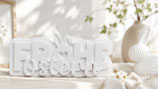 Schriftzug "Frohe Ostern"