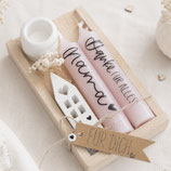 Geschenkset Kerzen klein "Danke für Alles"