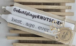 Geschenkset Kerzen "Gebutstagsknutscher & best age ever"