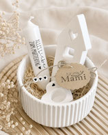 Geschenkset Schale Weiss "Alles Liebe zum Muttertag"