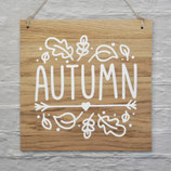 Schild "Autumn"