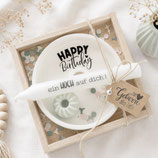 Geschenkset mit Kerzenhalter "Happy Birthday"