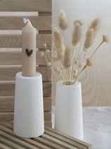 Kerzenhalter / Vase gerillt