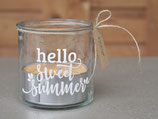 Windlicht "Hello sweet Summer"