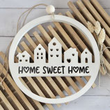 Häuschenkranz "Home sweet Home" Beige