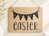 Schild "Happy Easter"