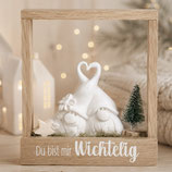 Rahmen mit Fach "Du bist mir wichtelig" (Weihnachten)