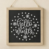 Tafel "Hello Winter"