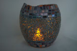 candleholder from recycled wine/chianti bottle nr.  273