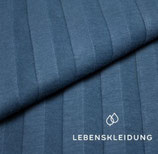 Rippenjersey breit Denim Blue Bio - 100% Bio Baumwolle - 170 g/m² - Breite 120 cm
