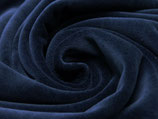 Nicki dunkelblau marine 80 % Co - 20 % PES - 150 cm breit - 150 g/m²