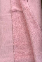 Frottee rosa  100 % Baumwolle  Breite 160 cm Westfalenstoff Teddyplüsch